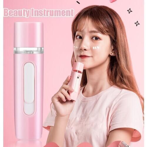 2021 Mini USB Portable Pore Facial Steamer Nano Mist Face Sprayer Moisture 4 Colors SSwell
