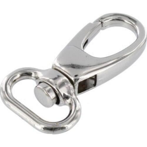 5/8" Nickel Plated Swivel Lever Snap ,Lobster Snap