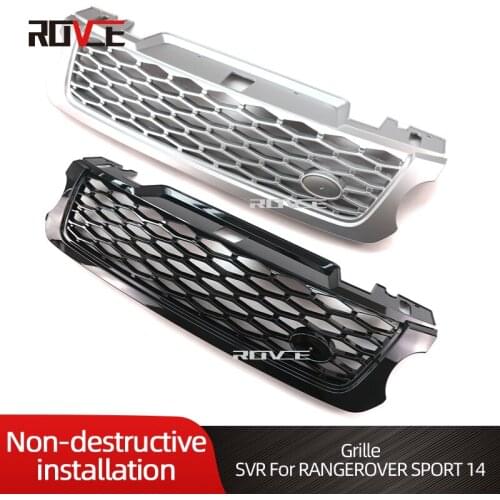 ROVCE Car Front Bumper ABS Grille Grill For Land Rover Range Rover Sport 2014-2017 SVR L494 LR062238