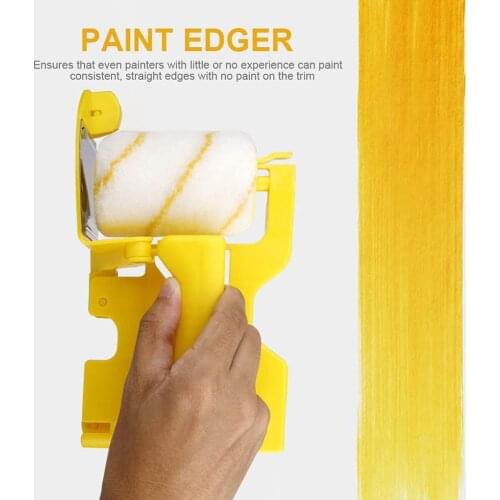 Paint Roller Brush Clean-Cut Paint Edger Roller Brush Painting Wall Tools Multifunctional Trimming Roller Brush
