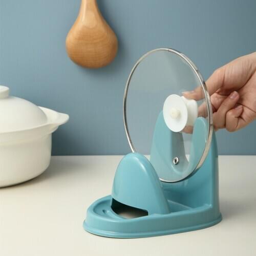 Home Shelf Spatula Pot Lid Holder Rack Cover Lid Spoon Strainer Pad Rest Stand Tableware Containers Kitchen Tools Cocina