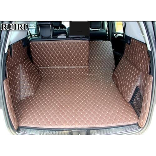 High quality! Full set car trunk mats for Mercedes Benz ML 63 W166 2015-2012 waterproof cargo liner boot carpets for ML63 2013