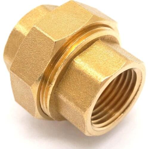 1/2" BSP female Brass pipe union Connector Coupling Plumbing fittings water Air fuel oil