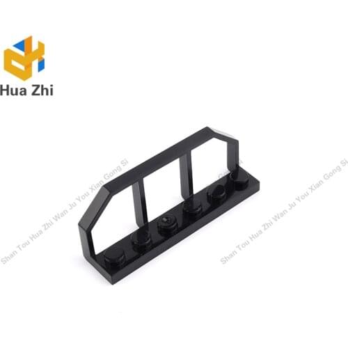 10PCS 6583 Plate Special 1 x 6 with Train Wagon End FenceBuilding Blocks Parts MOC DIY Education Build Toys Brick