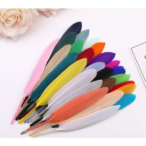 20/100pcs Duck Feathers for crafts DIY feathers for jewelry making Earrings Home Wedding decoration pluma hat accessories10-15CM
