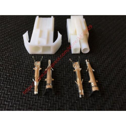 20 Sets Female And Male Small Tamiya Connector Set Kits Mini Tamiya Set EL 4.5MM Socket Plug With 2P 2 Way/Pin