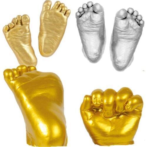 3D Baby Hand Foot Print Safe Non-toxic Plaster Casting Kit Handprint Footprint Keepsake Gift Newborns Items Baby Foot