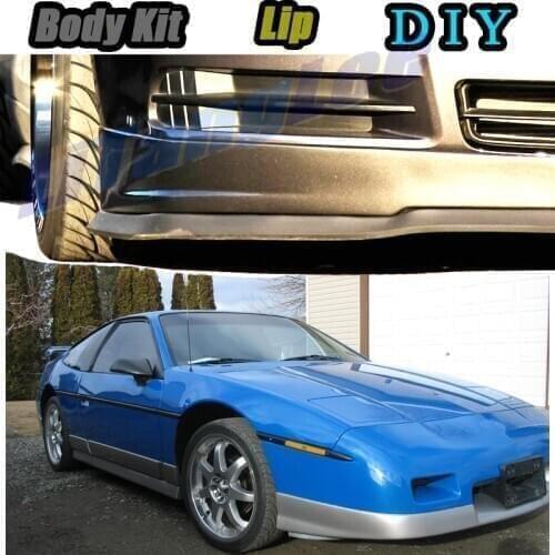 Car Bumper Lip Front Spoiler Skirt Deflector For Pontiac Fiero Tune Car Modified Body Kit VIP Hella Flush Lips