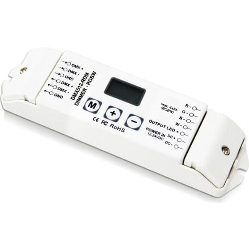 BC844 constant voltage DMX512-RDM decoder controller, brightness level 256/65536, power-off data saving function, input DC12V-DC