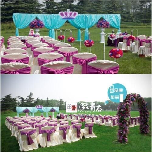 Chair sashes for weddings,satin sashes wedding decoration ORGANZA CHAIR SASHES BOW COVER BANQUET