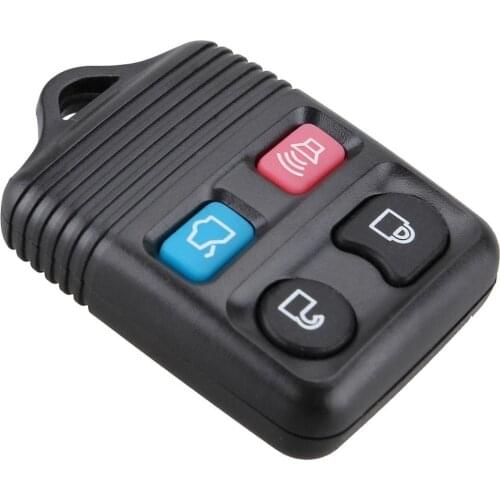 Black 4 Buttons Auto Car Keyless Entry Replacement Remote Key Fob Shell Case for Ford