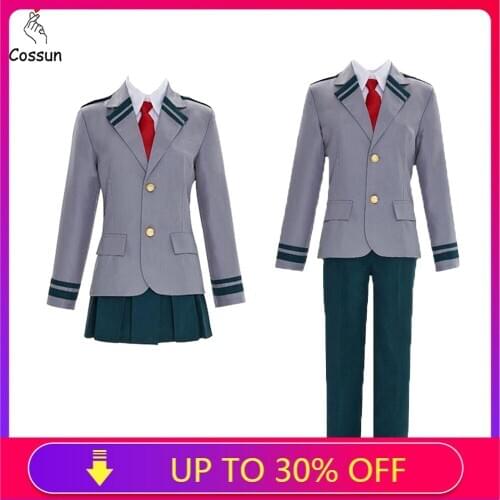 Cossun My Hero Academia Ochaco Uraraka Cosplay Costume Ochako/Tsuyu Blazer Suit School Uniform