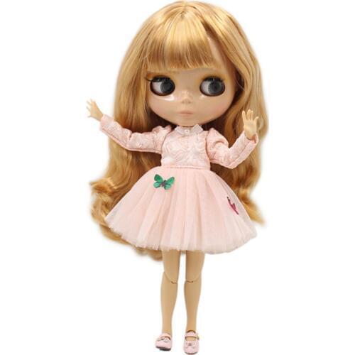 ICY DBS Blyth bjd dolls Brown colour Long curly hair tan skin children gift 2240/331 for sale