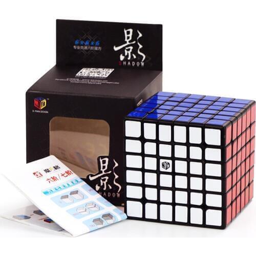 XMD Qiyi X-MAN Shadow/Shadow M 6x6x6 Magnetic Magic Cube Qiyi 6x6 Magnetic Speed Cube Shadow M 6x6 Magnetic 6x6 Cube