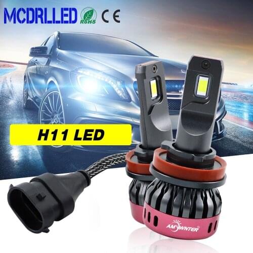 Mcdrlled 2020 New Super Bright Auto Bulbs H4 H8 H9 H11 H7 Led Car Headlight 3600lm 12v 60w 6500k Auto Lamp