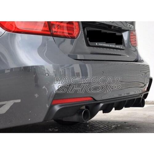 Unpainted P Style REAR DIFFUSER for BMW F30 F31 3-series 335i M-TECH M-Sport BUMPER 2012UP B163F