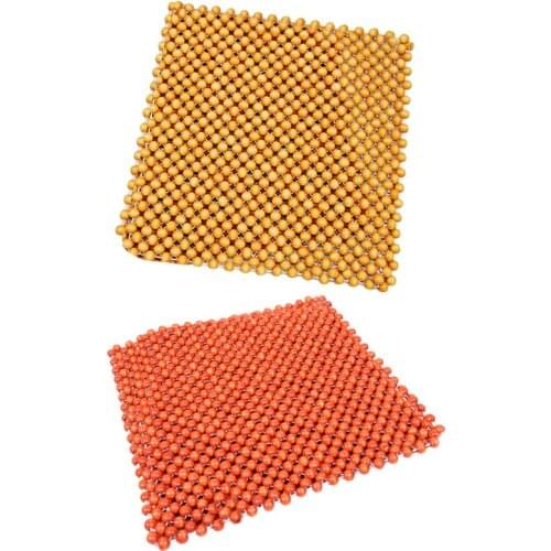 Muzhu Car Seat Cushion Wooden Beads Chair Art Massage Cushion Car Seat Cushion Car Seat Cover Bead Pad