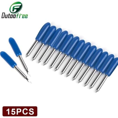 Tungful 60 Degreel Roland Cricut Cutting Plotter Vinyl Cutter Knife Blades Offset 15pcs