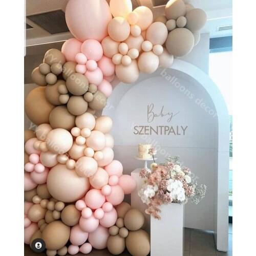 DIY MACARON Pink Balloons Garland Arch Kit SKIN Birthday Party Decoration Wedding Baby Shower Anniversary Ballons Accessories