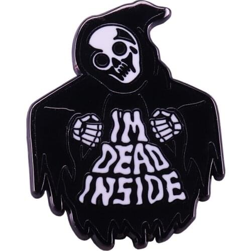 Skeleton With Black Clothes Brooch