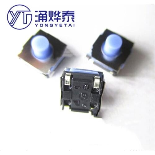 YYT 10PCS SKRAAQE010 tact switch patch 4 pin 6*6*5 soft silicone button