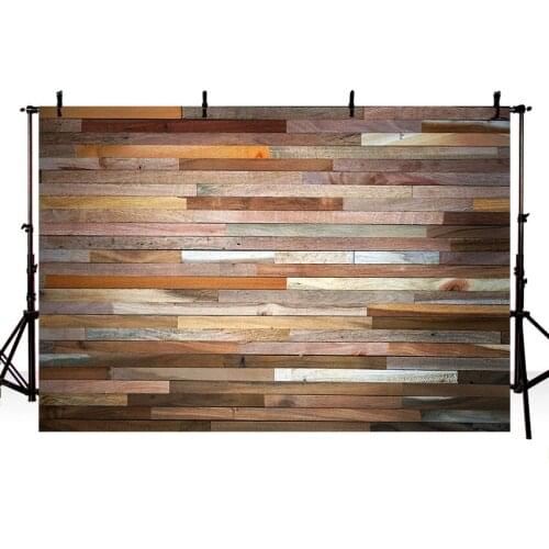Thin Vinyl Wood Floor Backdrop Brown Yellow and White Wooden Wall Photography Background Photo Studio Props