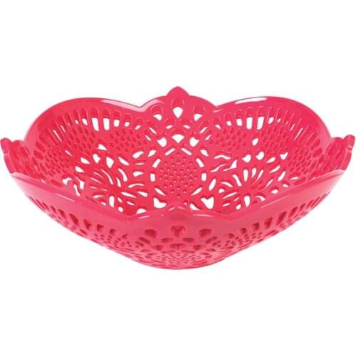 Vintage Fuchsia Fruit Bowl Confectionary Ductile Convenient Fashionable Style Bowl