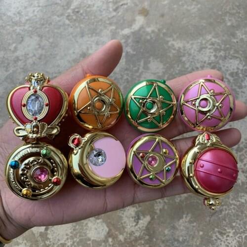 1PCS 4cm Exquisite workmanship beautiful girl warrior water ice moon communicator Moisturizing Lip Balm