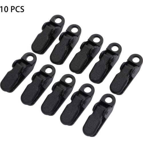 10Pcs Plastic Tents Accessories Caravan Jaw Grip Outdoor Camps Kit Alligator Clip Hook Tarp Clips Camping Tent Holder Canvas Tig