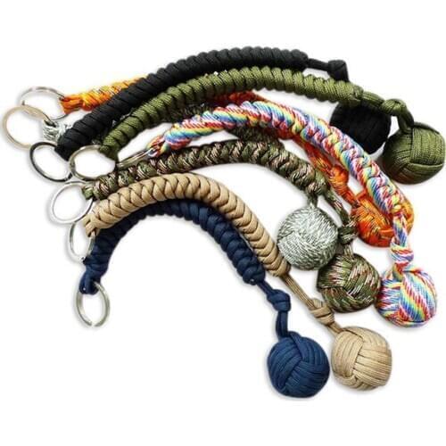 10PCS self defense defence selfdefense self-defense keychain tactical tool Outdoor monkey Fist Fisting Survival rope lifeline