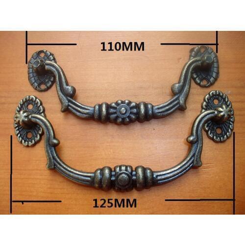 20 Pieces110mm*39mm Antique Brass Furniture Handle Cabinet Knob Jewelry Box Handle Knob Drawer Pull /150*60mm