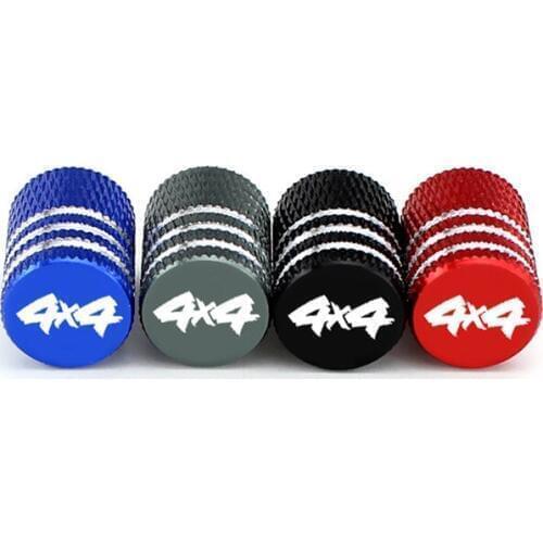 4pcs/set 4x4 Design Car Tire Valve Caps Wheel Styling Bicycle Air Cap For Jeep For Renault For Abarth Universal Car Accessories