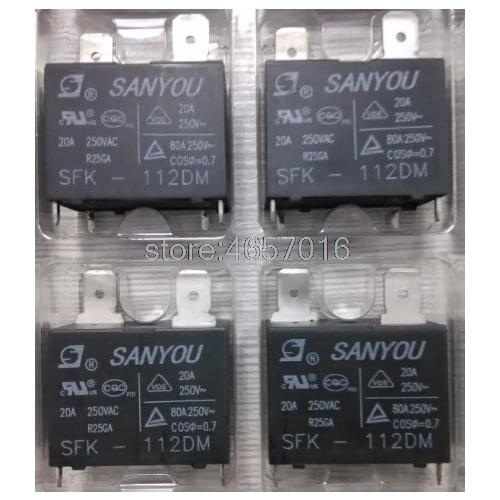 50PCS/LOT SANYOU SFK-112DM air condition relay 20A 250VAC new, in stock