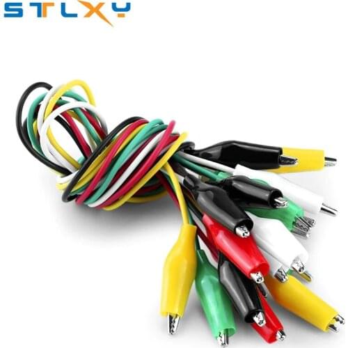 50cm Crocodile clip number 45mm 35mm 28mm Double-ended Crocodile Clips Cable Alligator Clips Wire Testing Wire Clip