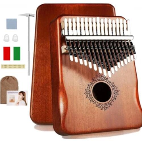 Kalimba 17 Keys Thumb Piano High Quality Wood Mbira Body Musical Instruments With Learning Book Kalimba Piano Christmas Gift