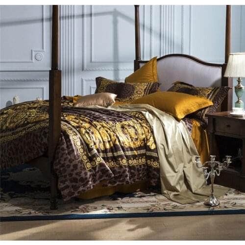 2021 European Palace 4PCS bedding Set Luxury Bed Linen Cotton Sheet Set Duvet Cover Pillowcase