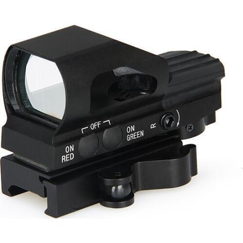 Hot 4 reticle red dot scope Rail Riflescope Optics Red Dot Sight Reflex Mini Red Dot Red Green For Hunting Shooting 2-0093