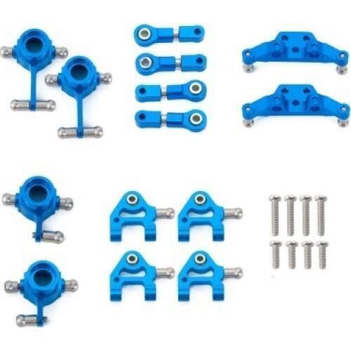 Metal Upgraded Parts Steering Cup Swing Arm Shock Absorber Plate Set for Wltoys P929 P939 K969 K979 K989 K999 1/28 RC Car