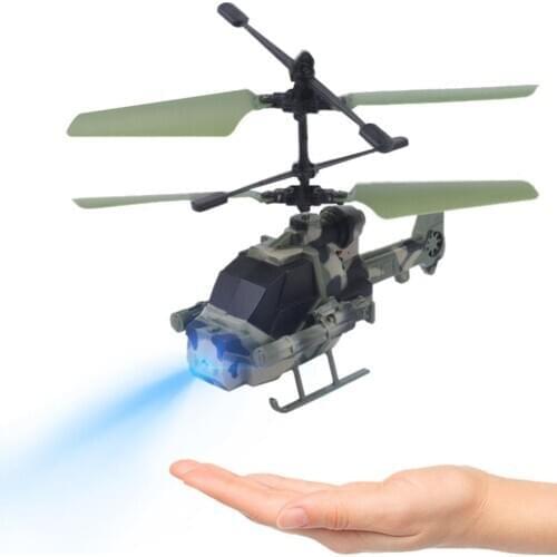 Mini RC Drone Helicopter Infrared Induction Aircraft With Led Light Funny Suspension Electric Flying Toy Gift Toys for children