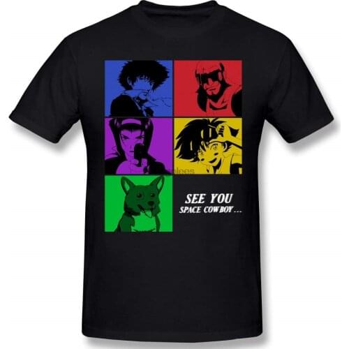Mens Cowboy Bebop Short Sleeve T-Shirt Black(2)