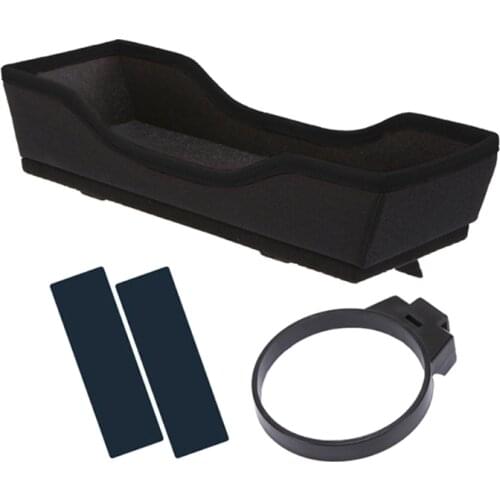 Vehicle Foldable Tray Table Console Side Pocket with Detachable Cup Holder K0AF