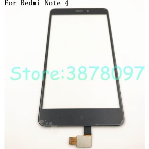 New 5.5 inches For Xiaomi Redmi Note 4 Note4 Touch Screen Digitizer Touch Pnael Lens Glass Replacement Parts