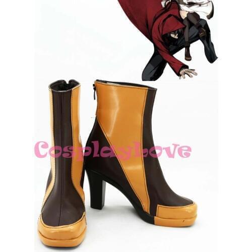 GUILTY CROWN OST XMAS Carol Cosplay Shoes Boots Hand Made Custom-madeFor Halloween Christmas Festival