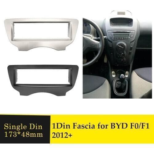 One Din Car Radio Fascia Stereo DVD Player Panel Refitting Frame Audio Adaptor Facia Bezel Installation Kit For BYD F0 F1 2012
