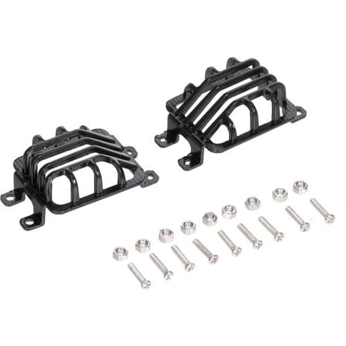 A pair Metal Front Rear Light Cover Protective Shell for 1:10 RC Crawler Traxxas TRX4 G500 TRX6 G63 Upgrade Parts