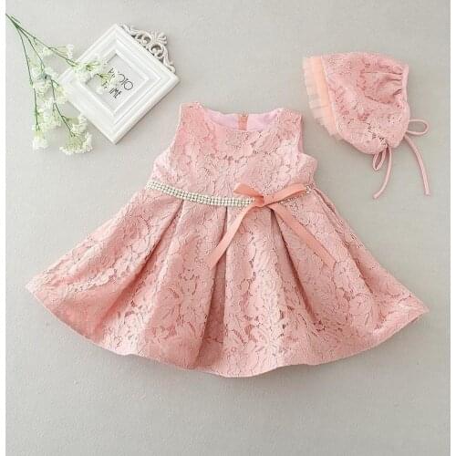 Christening Gowns Baptism Dress Baby Girl Lace Dress Outfit Infant Princess Girls 1 Year Birthday Party Dress New Born Clothing