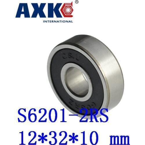 Rolamentos 10pcs Free Shipping Sus440c Environmental Corrosion Resistant Bearings (rubber Seal Cover) S6201-2rs 12*32*10 Mm