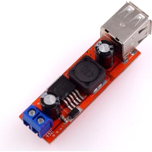 DC 6V-40V To 5V 3A Double USB Charge DC-DC Step-down Converter Module For Vehicle Charger LM2596 Dual USB