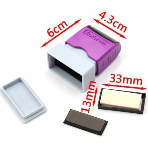 Self-Inking Rubber Stamp Fashion Colors Oil Based Craft Ink Pad Rubber Stamps For Fabric Wood Paper Wedding DIY Craft