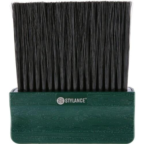 Barber Accessory Stylance Neck Brush for Hair Cutting Salon Tool Neck Duster Wood Grain Plastic Handle Brush